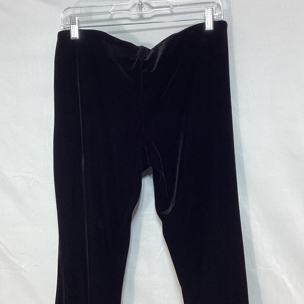 Free People Black velvet Flare Pants size medium - Picture 2 of 12